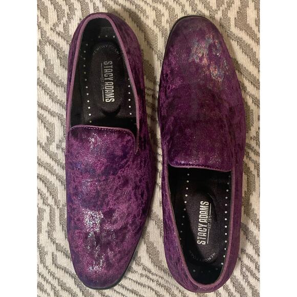 Stacy Adams Loafers Purple Metallic ~ So Sartorial! ~ Men\'s 8.5 Fits Womens 10.5 main image 9